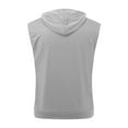 thumbnail image 3 of Afdoent Mens Tank Tops Male Workout Hooded Tank Tops Pack Zip Up Sleeveless Gym Shirts Muscle Cut Off T Shirt Bodybuilding Hoodies Fashion, 3 of 6