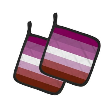 Lesbian Pride Pair of Pot Holders