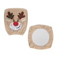 thumbnail image 2 of CHAQLIN Removable Office Chair Covers for Armchair, 2 Pcs Rotating Chair Protectors Polyester Fabric Computer Chair Protective Cover Reindeer Face Pattern, 2 of 7