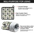 thumbnail image 7 of White Highland Cow Hat Leaf Pattern Kitchen Oven Mitt and Pot Holder Sets 4 Pcs for Baking, Cooking and Grilling, Heat Resistant Up To 392 °F, 7 of 7
