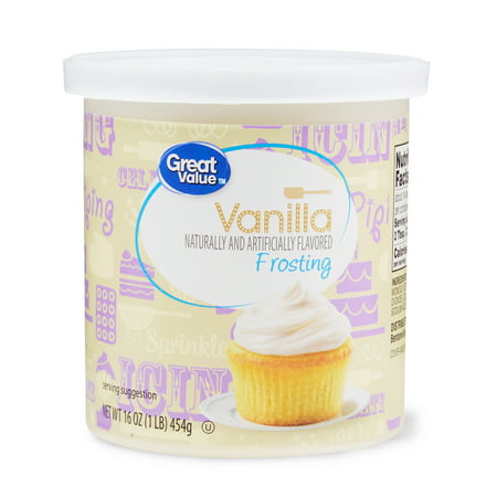 (4 Pack) Great Value Vanilla Frosting, 16 oz