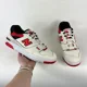 thumbnail image 1 of New Balance 550 BB550VTB Sneaker Mens 12 Sea Salt True Red Leather Running Shoes, 1 of 6