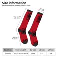 thumbnail image 3 of Women's Knee High Socks Albania Flag Thermal Soft Knee Long Socks, 3 of 7