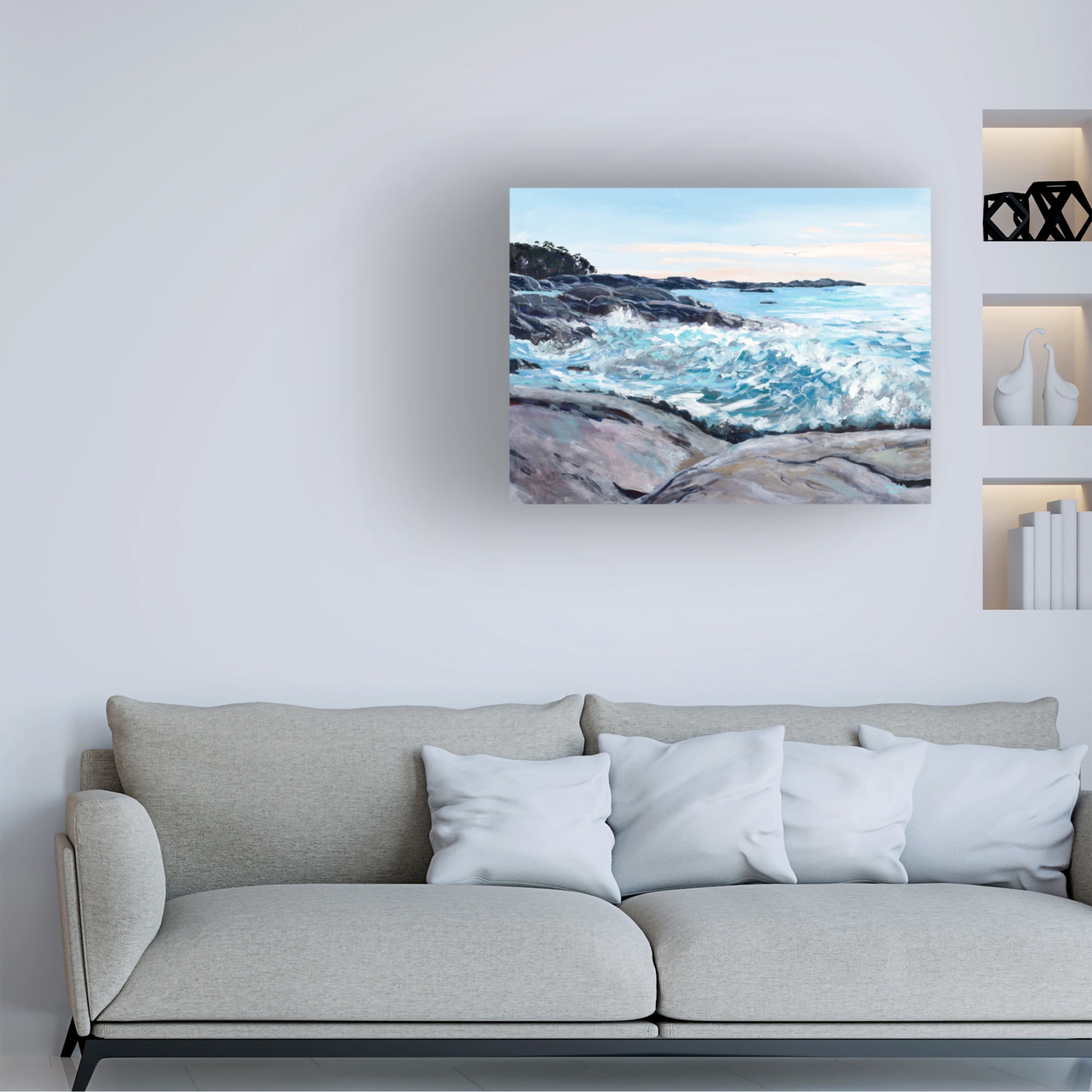 Canvas Wall Art - Meredith Howse 'Bicheno' Wall Art for Living Room, Bedroom, or Office Décor by Trademark Fine Art - 47 x 35 Inches