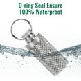 thumbnail image 3 of 2PCS Keychain Pill Holder, Portable Titanium Waterproof Pill Box Container, Mini Pill Case for Outdoor Travel Purse or Pocket (Mini), 3 of 7