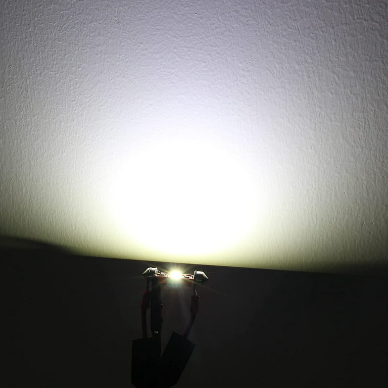 Alla Lighting Dual Color 6418 C5W LED Festoon Bulbs, White/Red
