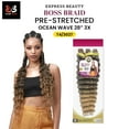 thumbnail image 7 of Ebo Bobbi Boss King Tips Boss Braid Pre-Stretched Ocean Wave Braiding Hair 28" 3X Perfect for Knotless Styles (G.Orange) (3 Pack), 7 of 7