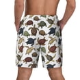 thumbnail image 2 of Lsque Mens Swim Trunks Various Turtle Pattern - Bathing Suit Compression Liner - Beach Swim Shorts Swimwear - (S-3XL) - Stretch Quick Dry -3X-Large, 2 of 9