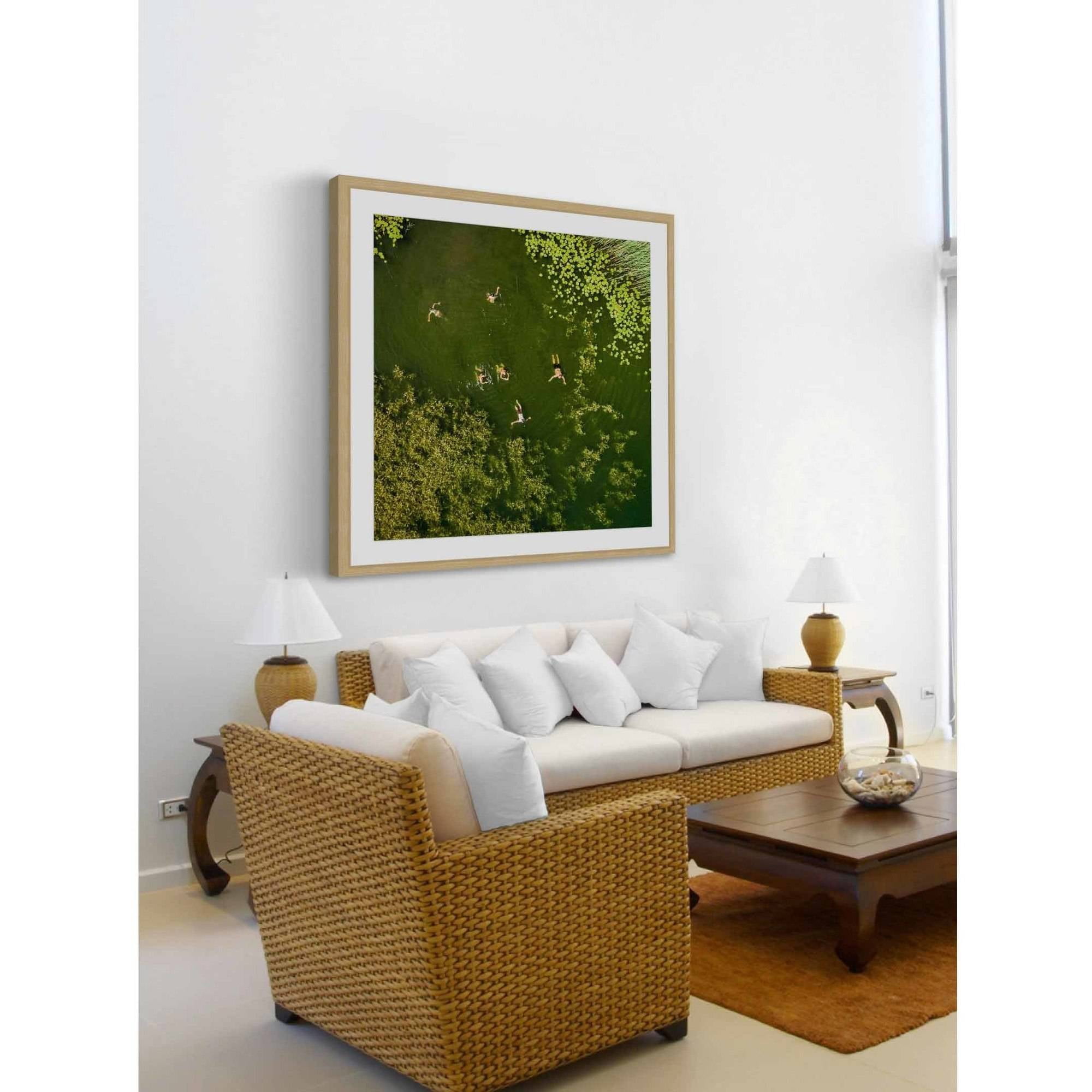 Marmont Hill "Lake Fun" By Karolis Janulis Framed Painting Art Print, 12.0" x 1.5"