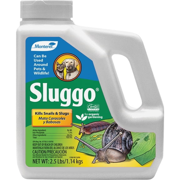 Monterey Sluggo Wildlife and Pet Safe Slug Killer, 2.5 lb