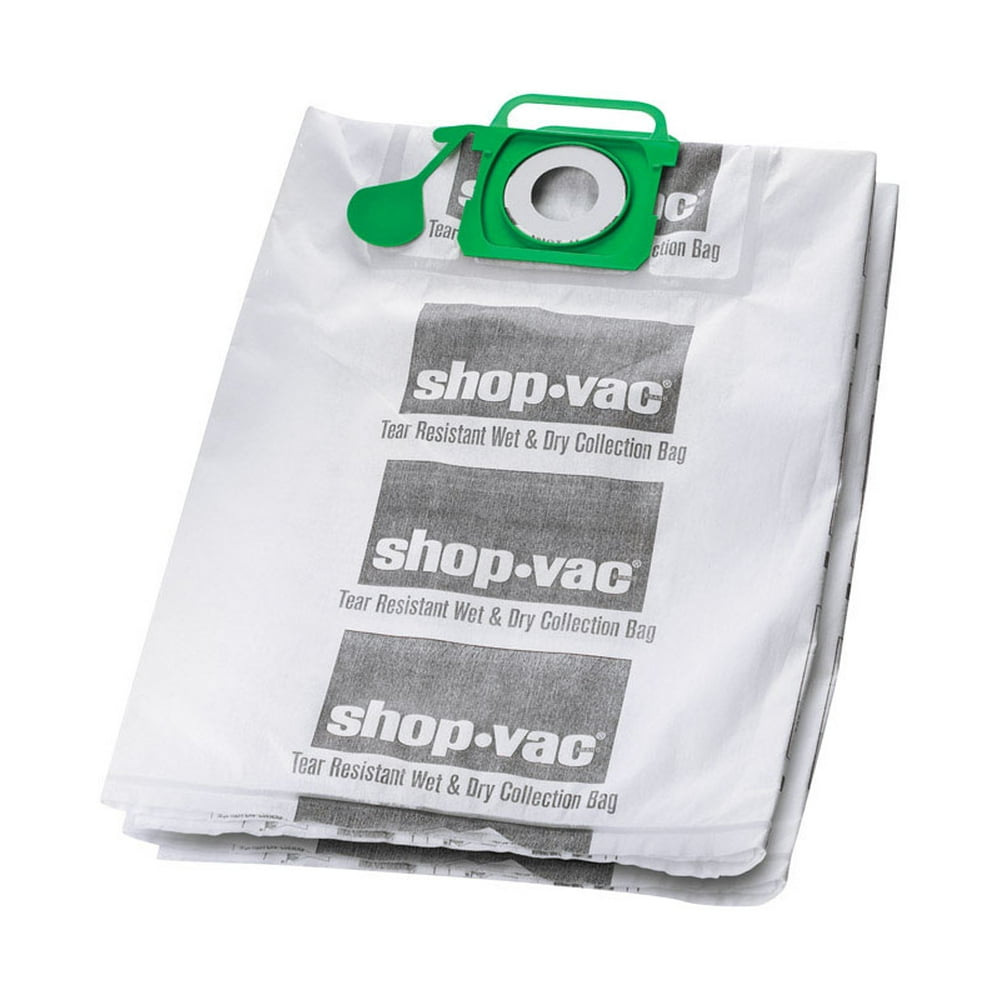 ShopVac 12.5 in. L x 0.5 in. W Wet/Dry Vac Bag 1220 gal. White 2 pk
