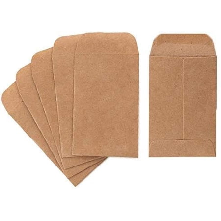 Coin and Small Parts Envelopes 100 Pack 2.25"x 3.5" with Gummed Flap ...