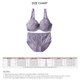 thumbnail image 5 of Conjunto de bragas de sujetador para mujer, sujetador de encaje con aros, ropa interior de cintura alta elástica para uso diario y citas, 5 of 5