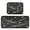Black Flashing Pattern, variant on 2-Piece Kitchen Mat Set Non Slip Washable Floor Mats Decorative Rugs for Kitchen Sink Laundry Gray Flashing Pattern