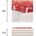 thumbnail image 3 of RYLABLUE Merry Christmas Set of 8 Coaster for Drinks, Absorbent Ceramic Stone Coasters Cup Mat with Cork Base for Home Kitchen Room Coffee Table Bar Decor, 3 of 4