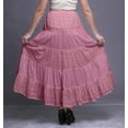 thumbnail image 3 of Bimba Printed SkirtsForWomen Long Length 5 Tier Cotton Skirt Boho Clothing, 3 of 5