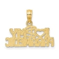 thumbnail image 4 of 14K Yellow Gold Charm Pendant Themed 8.8 mm 20.3 I Heart My Paramedic, 4 of 4