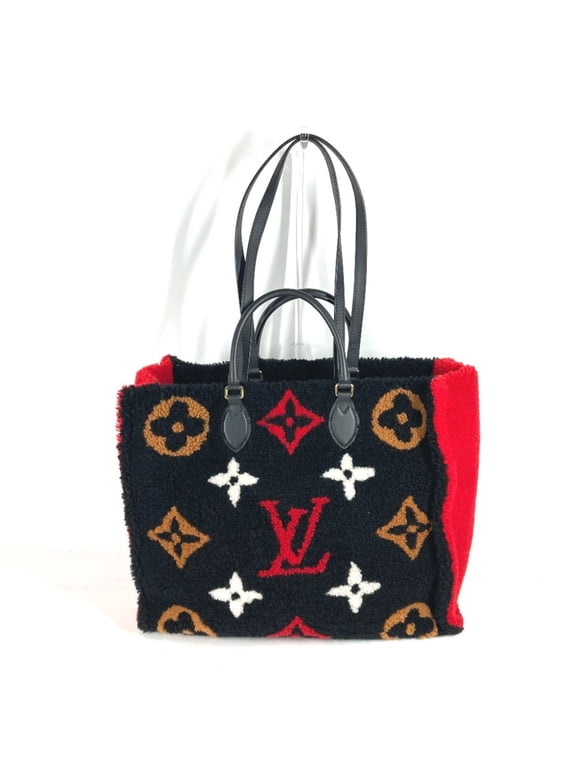 Pre-Owned LOUIS VUITTON M55421 Monogram Teddy On the Go GM Tote Bag Shoulder Shearling Women's...