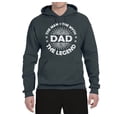 thumbnail image 2 of Wild Bobby,Dad Man Myth Legend Funny Dad Uncle Papa Granpa Dad Gift, Father's Day, Unisex Graphic Hoodie Sweatshirt, Charcoal, Medium, 2 of 3