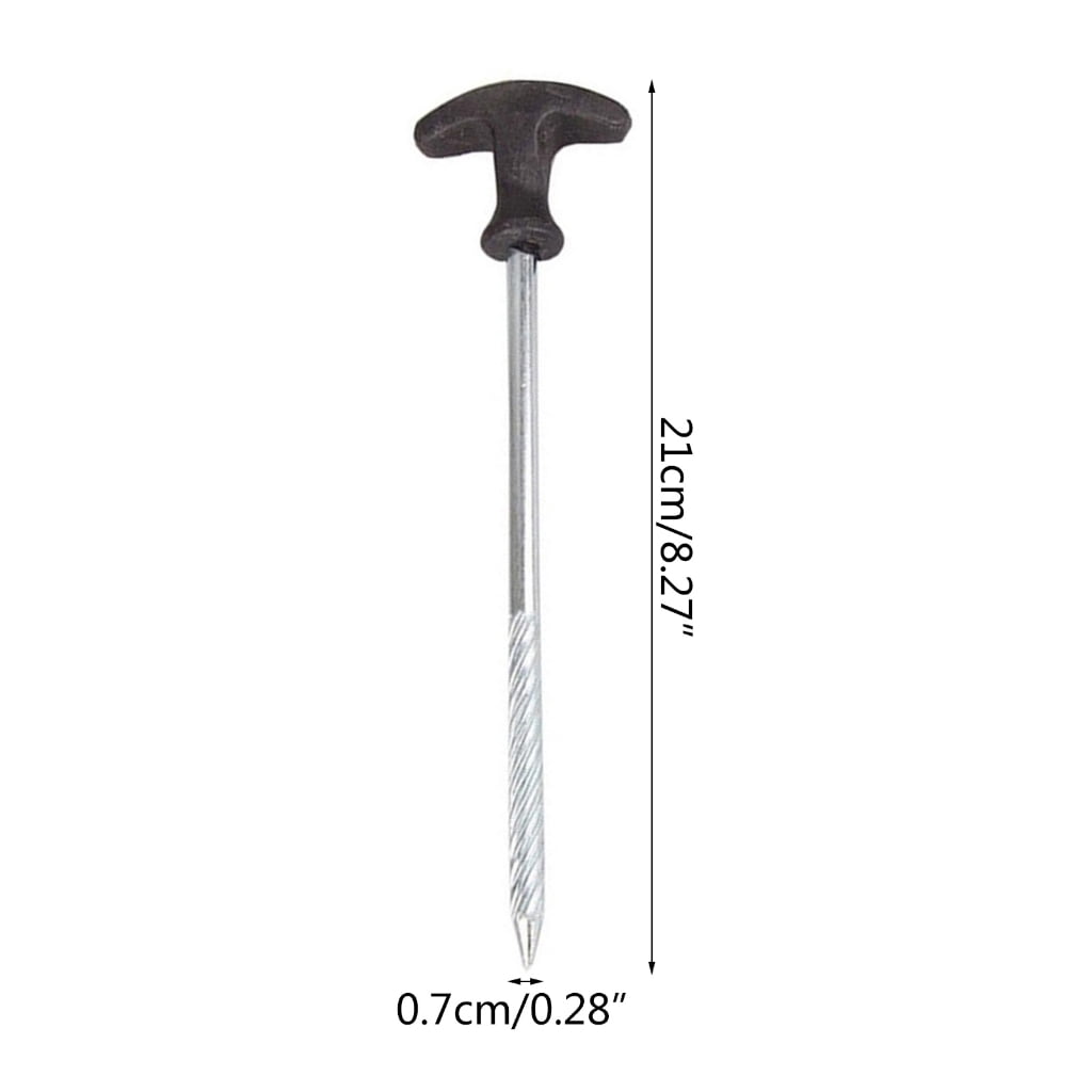 Tizuqe High-performnace Tent Stakes Heavy Duty Tent Nail Camping Stakes Tent Pegs for Pop Up Canopys Ground Garden 10 Pack