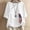 White, variant on Sakmal Womens Tops White Short Sleeve Independence Day V-Neck Graphic Cotton and Linen T-Shirts Ladies Tops and Blouses