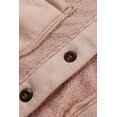 thumbnail image 4 of ABPHQTO Chaqueta holgada abotonada de patchwork de sherpa de ante rosa de mujer, 4 of 5