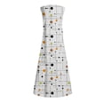 thumbnail image 5 of Aguichant Dress Mode Women Décontracté Col en V Imprimé Dresses Été Sans Manches Chandail Dress Womens Dresses Été Décontracté en Liquidation, 5 of 5