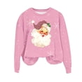 thumbnail image 4 of Amzcrzy Sweat-Shirt pour Femmes Noël Col Rond Imprimé Ample Manches Longues Sans Capuche Chandails en Molleton de Noël Manches Longues pour Femmes Chandail Chandail en Molleton m, 4 of 4