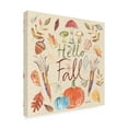 thumbnail image 2 of Trademark Fine Art 'Hello Fall I Sq Burlap' Canvas Art by Farida Zaman, 2 of 3
