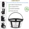 thumbnail image 3 of EcoNesxp Reusable Coffee Filter Basket 12 Cup Basket Coffee Maker Coffee Filter Basket Fits Most 12 Cup Replacement Coffee Filter Cup Basket Coffee Maker 4 Piece Cup Replacement Coffee Filter, 3 of 5