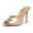 LIGHT GOLD, variant on Mule Heels for Women High Heels Stiletto Open Round Peep Toe Mules Sandals Slip on Dress Shoes Sexy Heeled for Party Dressy Prom Wedding