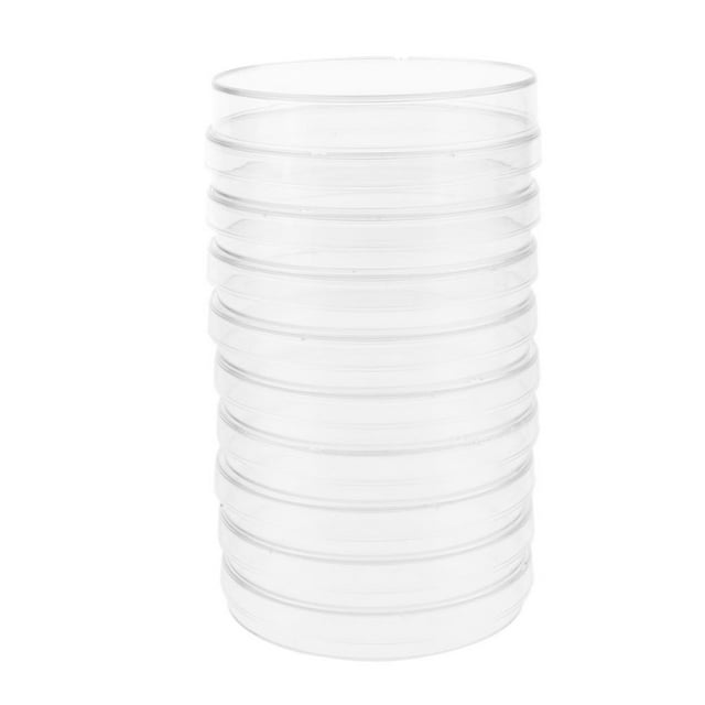 Paquete de 10 Sets de Placas de Petri Estériles con Tapas para Placas de Laboratorio, Levadura Bacteriana, Diámetro de 60 Mm Sunnimix Tejido vegetal estéril
