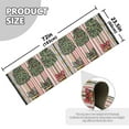 thumbnail image 5 of Yayeee Runner Rug for Bedroom 2'x6' Machine Washable Hallway Non Slip Mat, Stripes Trees, 5 of 8