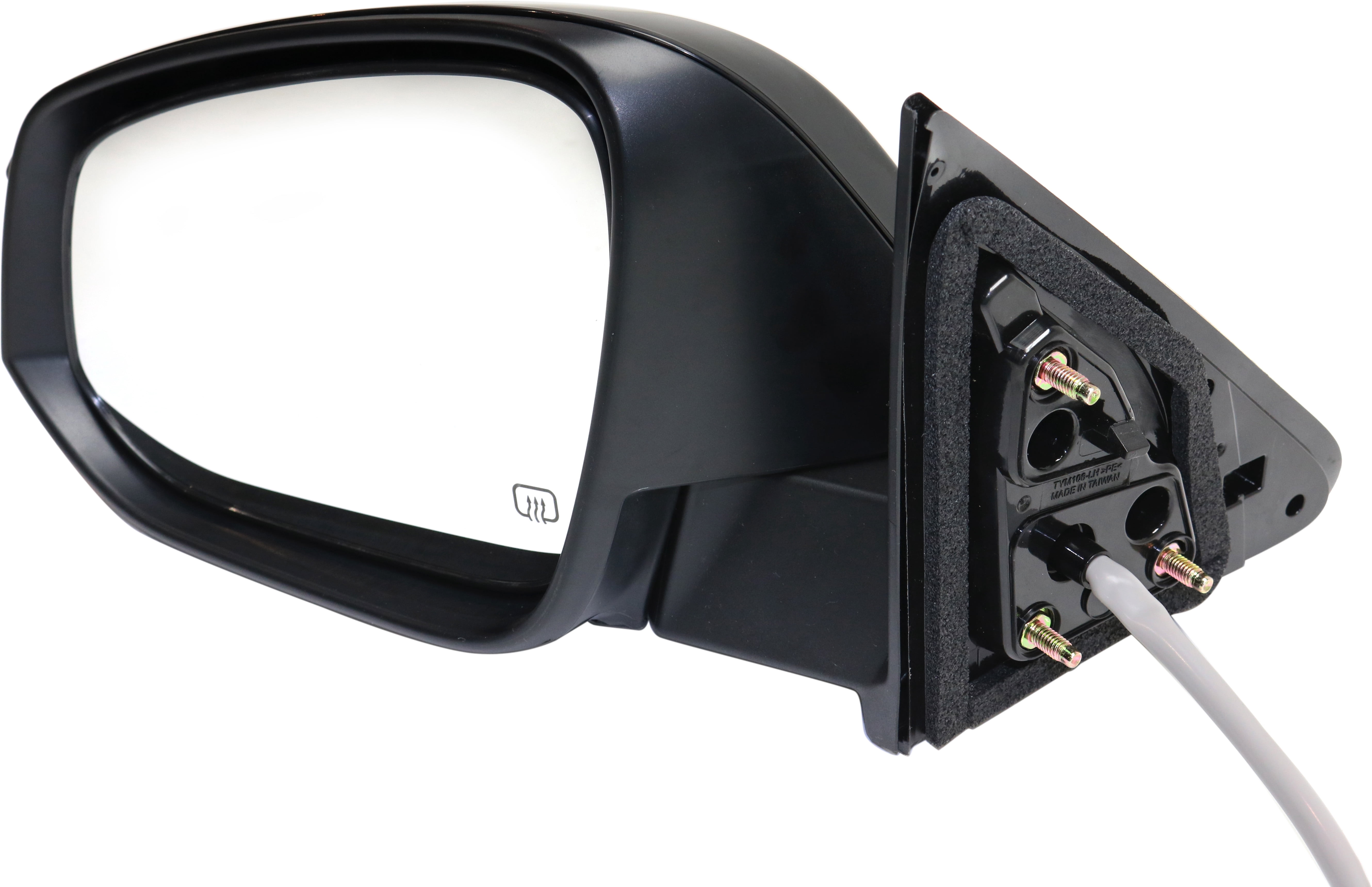 Mirror Compatible With 2014-2018 Toyota Highlander Left Driver Side Heated In-housing Signal Light Paintable Kool-Vue