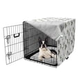 thumbnail image 5 of Floral Dog Crate Cover, Illustration of Various Leaves and Plantation Nature, Easy to Use Pet Kennel Cover Small Dogs Puppies Kittens, 7 Sizes, Reseda Green Olive Green, by Ambesonne, 5 of 6