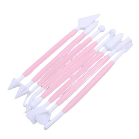 8PCS/Set Sugar Craft Fondant Cake Pastry Carving Cutter Chocolate Decorating Clay Modelling Plastic Baking (Best Chocolate Cake For Decorating)