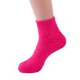 thumbnail image 1 of cfhntfmh Womens Fuzzy Socks Soft Cozy Solid Color Socks Winter Plush Warm Slipper Socks for Ladies Fall Winter Socks, 1 of 2