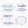thumbnail image 4 of Bolsa de aseo de gran capacidad, bolsa de maquillaje transparente portátil, bolsa de cosméticos con asa superior, 4 of 8