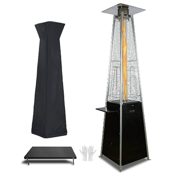 Outdoor Propane Patio Heater 48,000 BTU Patio Pyramid Heater with Cover