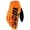 Fluorescent Orange/Black, variant on 100% Brisker Cold-Weather Youth Gloves (Large, Black)