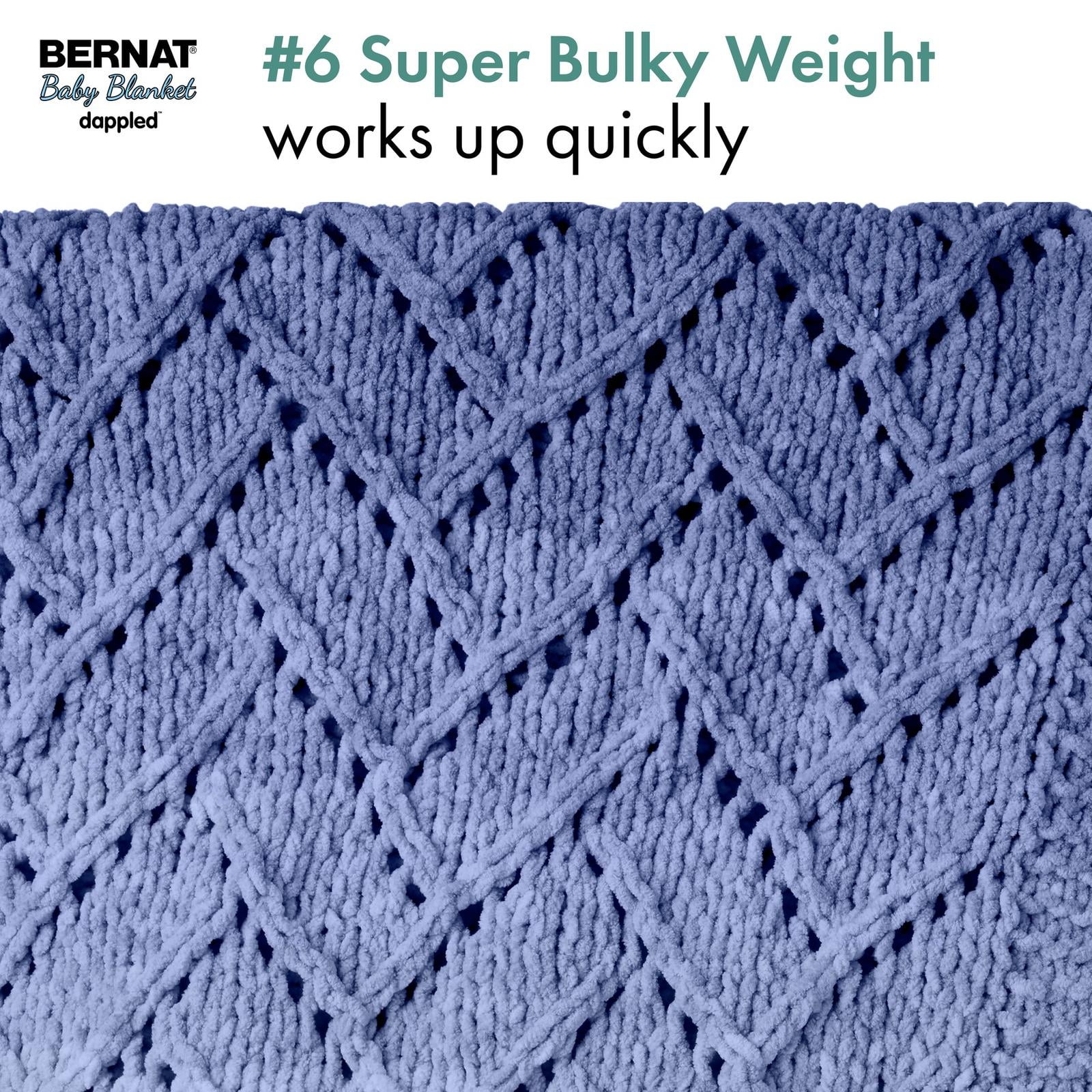 Bernat® Baby Blanket Dappled™ Yarn, Polyester #6 Super Bulky, 10.5oz/300g, 220 Yards