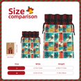 thumbnail image 3 of Rocae Colorful Hawaii Palms Print Christmas Drawstring Linen Gift Bag with Drawstrings Treat Bag Goody Present Bags for Christmas Party Favor, 3 of 8