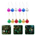 thumbnail image 6 of LOLIPPYY 12pcs Christmas Tree Decorations Ornaments Xmas Tree Hanging Decoration Holiday Decors, 6 of 7