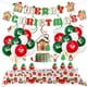 thumbnail image 1 of Kit Arco de Globos Navideños - Arco Navideño con Globos Navideños Verdes, Rojos y Blancos - Globos Foil JAMW Sencillez, 1 of 5