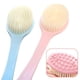 thumbnail image 2 of Paquete de 2 limpiadores de espalda para ducha, esponja de baño, cepillo corporal con cerdas y lufa, cepillo de mango largo para ducha, cepillo corporal exfoliante para hombres y mujeres (azul y rosa TUNC Sencillez, 2 of 5
