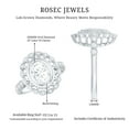 thumbnail image 5 of Rosec Jewels Certified Lab Grown Diamond Statement Engagement Ring - 6x8 mm - EF-VS Quality, 14K White Gold, US 11.50, 5 of 8