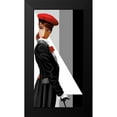 thumbnail image 2 of Bravo, Jordan 14x24 Black Modern Framed Museum Art Print Titled - Lauren in Uniform, 2 of 5