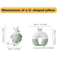 thumbnail image 2 of Kids Travel Pillow, 2-in-1 Deformable Kids Neck Pillow for Traveling, Soft U-Shaped Pillow with Adorable Animal Design, Comfy Sleep and Play, Ideal for Airplanes and Cars, 2 of 6