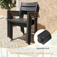 thumbnail image 7 of Crestlive Products 7 Pcs Patio Dining Set Aluminum Expandable Table and Chairs Set for 6-8 People Black, 7 of 7