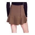 thumbnail image 4 of Free People Womens Ruffle A Line Mini Skirt, Green, Medium, 4 of 4
